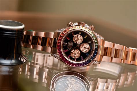 rolex daytona rainbow everose gold|rolex rainbow everose gold review.